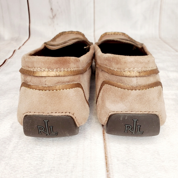 LAUREN RALPH LAUREN Women's Tan Suede Loafer 7B - Picture 4 of 6